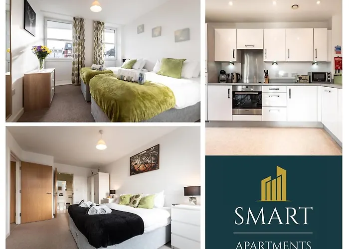 Spacious City Center Apartment By Smart Apartments Short Lets & Serviced Accommodation Apartment Southampton With Free Wifi
