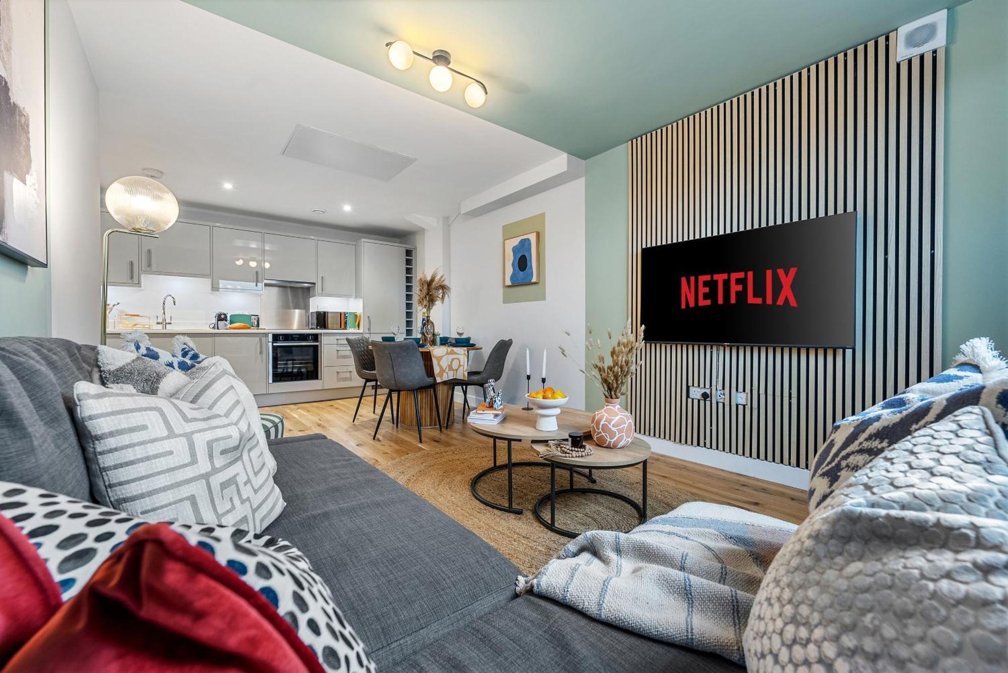 Apartment Luxury 1 Bed Stylish Chic Apartment, Southampton! Stylish Abode Sleeps 4, Great Location! Spring Offer - By Blue Puffin