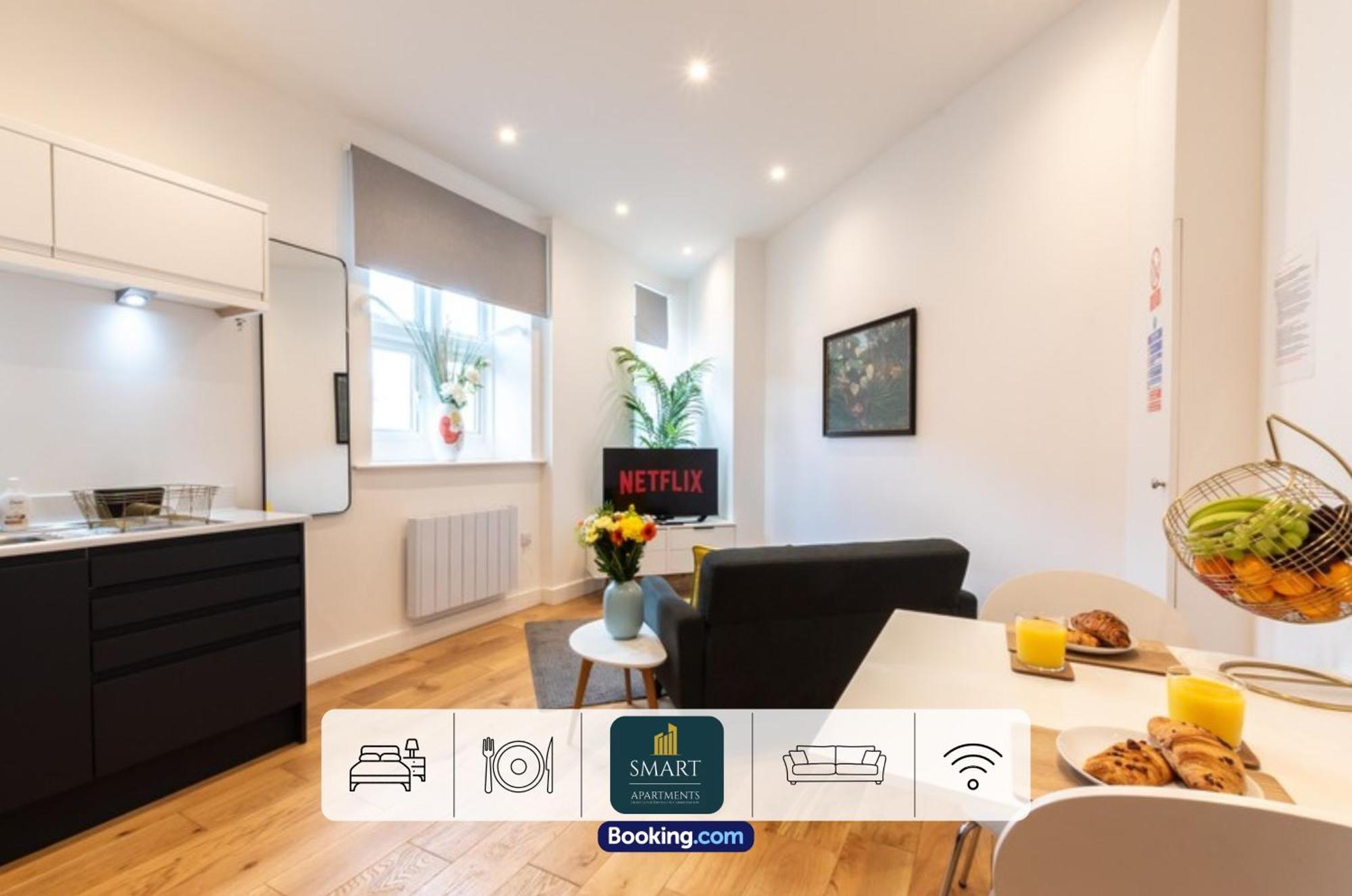One Cosy Bedroom By Smart Short Lets & Serviced With Free Wifi Apartment *