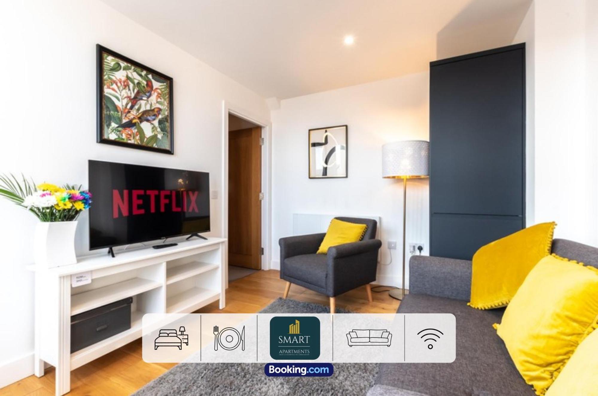 One Cosy Bedroom By Smart Short Lets & Serviced With Free Wifi Apartment *