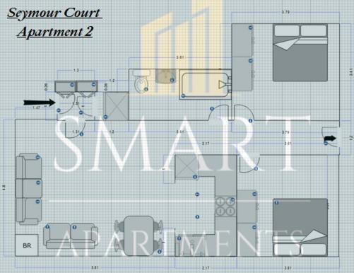 2 Bedroom By Smart Short Lets & Serviced With Free Wifi Southampton